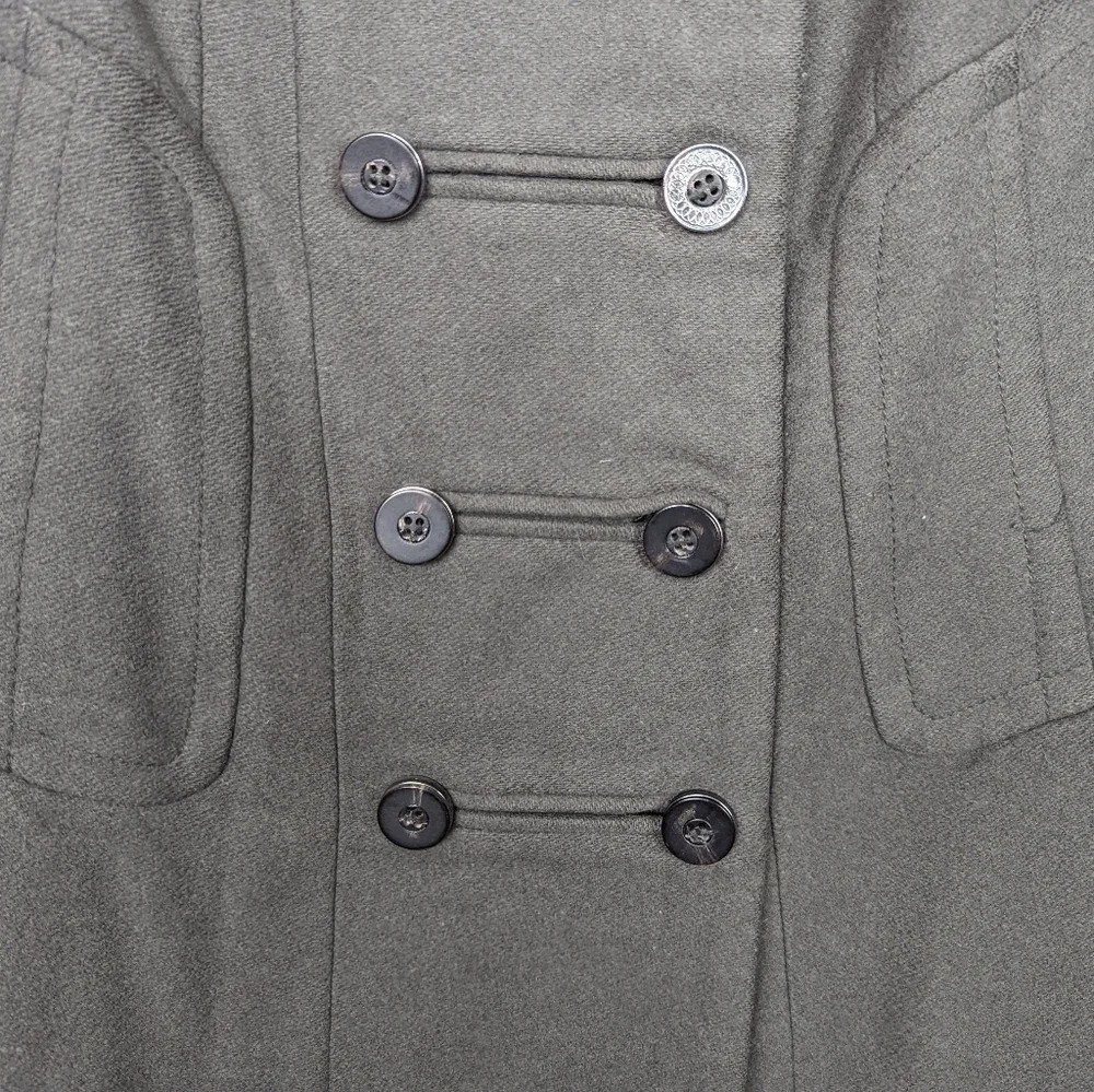 Zara Basic Double Breasted Wool Classic Military … - image 7